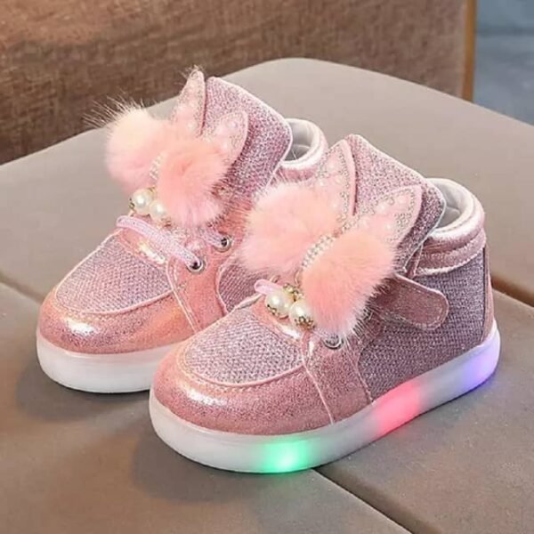 Children's LED Light Shoes, Girl Cartoon Baby Shoes