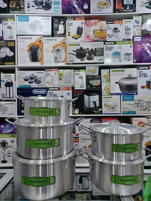 RoyalFord Aluminum Cookware Pots 5Pics, Model 11204 - Image 2