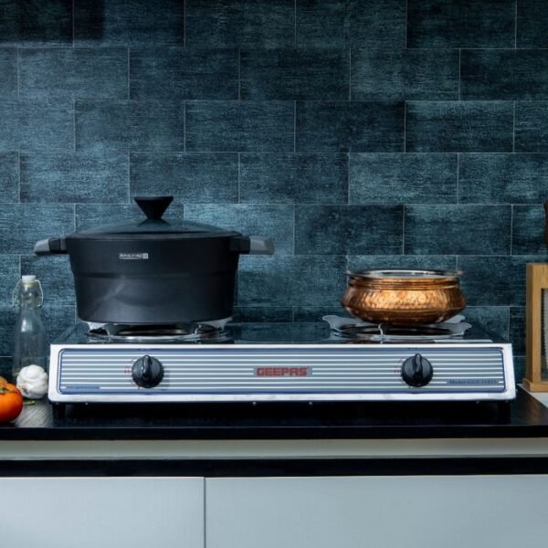 Geepas Gas Stove 2 Burners, Model GGC31033 - Image 2