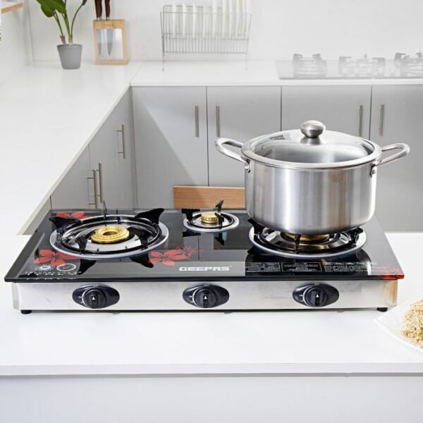 Geepas Gas Cooker 3 burners, Model GK6759 - Image 10