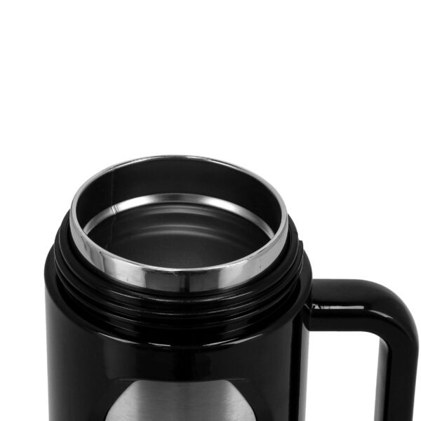 Royalford Travel Mug With Strainer, ABS Outer & SS Inner, | 400ml Mug With Handle | Preserve Flavour & Freshness | Hot/ Cold For Hours | Portable And Leak Resistant, Model RF10085 - Image 5