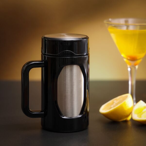 Royalford Travel Mug With Strainer, ABS Outer & SS Inner, | 400ml Mug With Handle | Preserve Flavour & Freshness | Hot/ Cold For Hours | Portable And Leak Resistant, Model RF10085 - Image 4