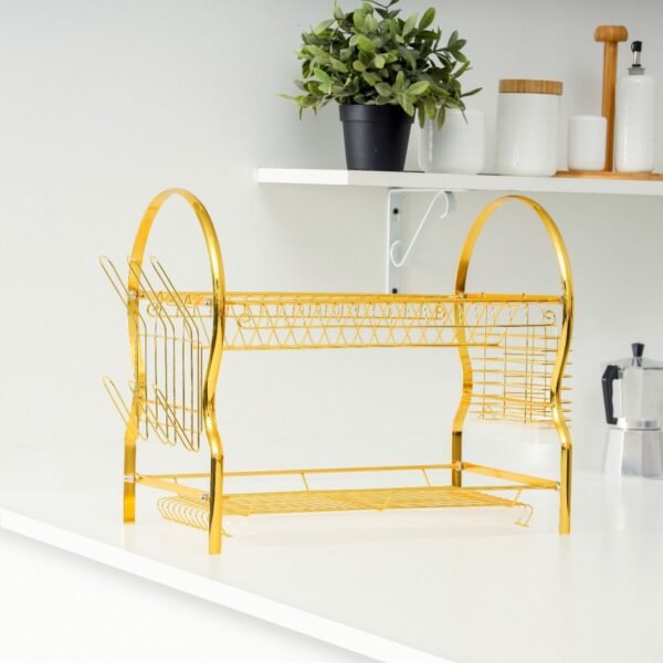 Royalford 2Layer Goldy Dish Rack, Model RF10150